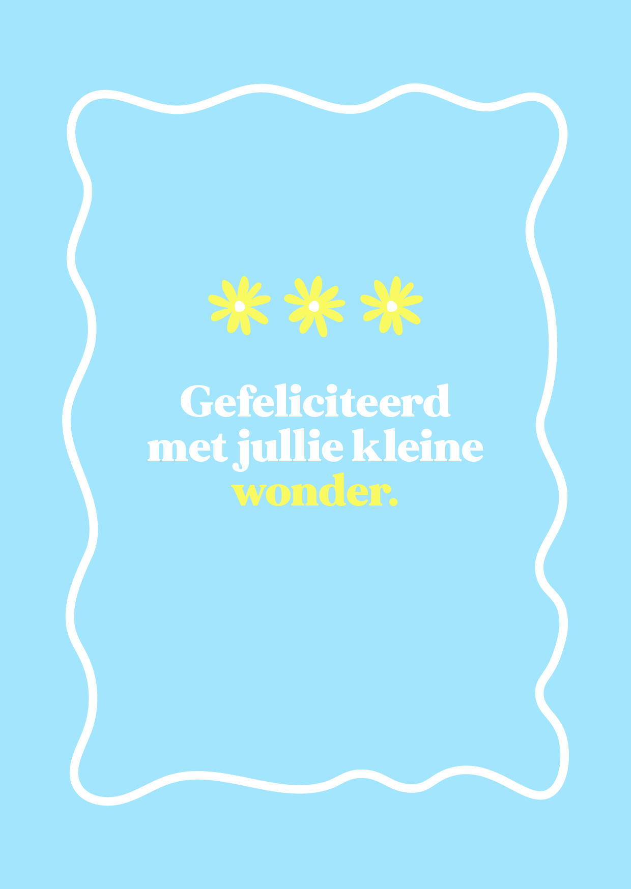 Ansichtkaart geboorte jongen