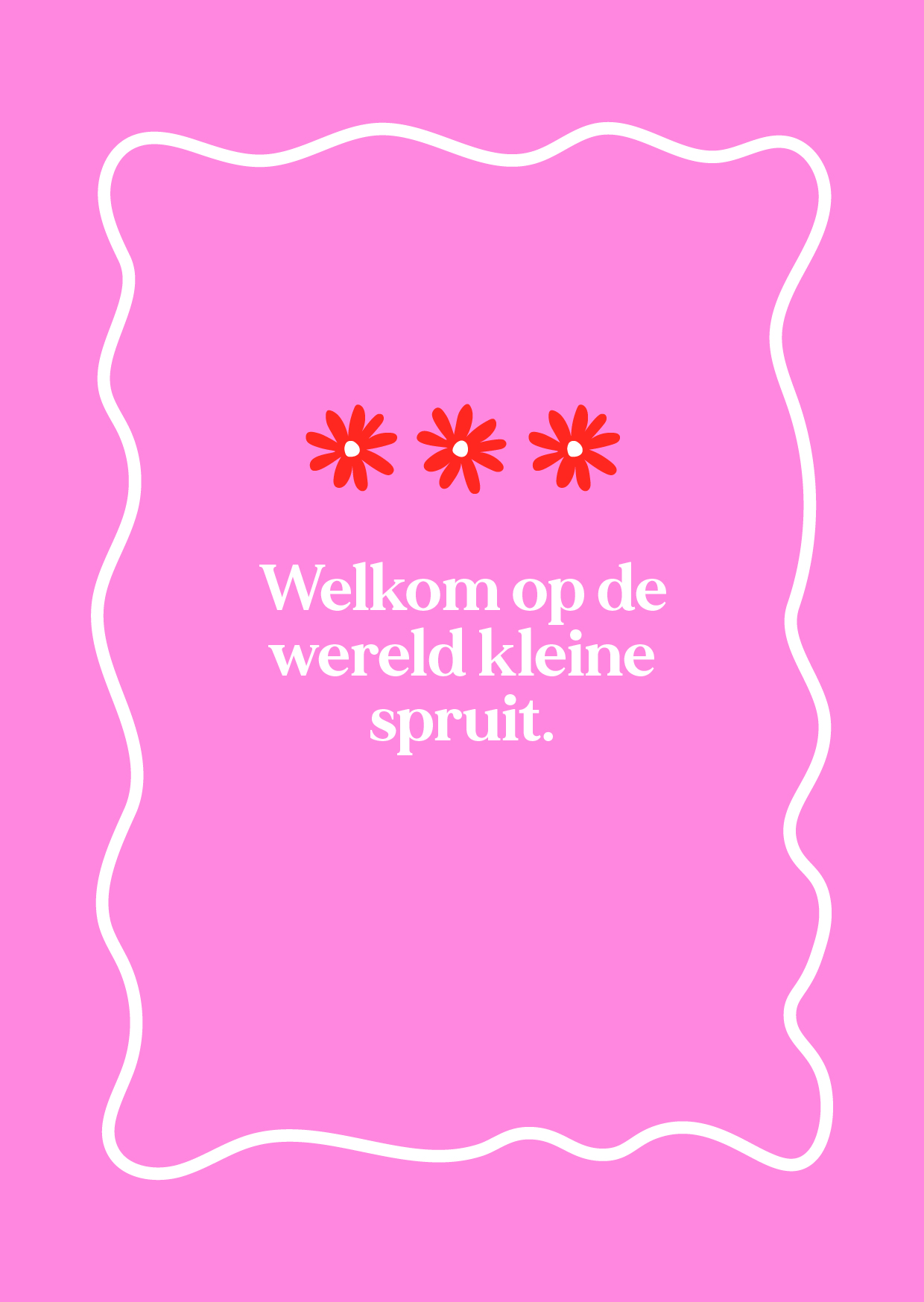 Ansichtkaart geboorte meisje