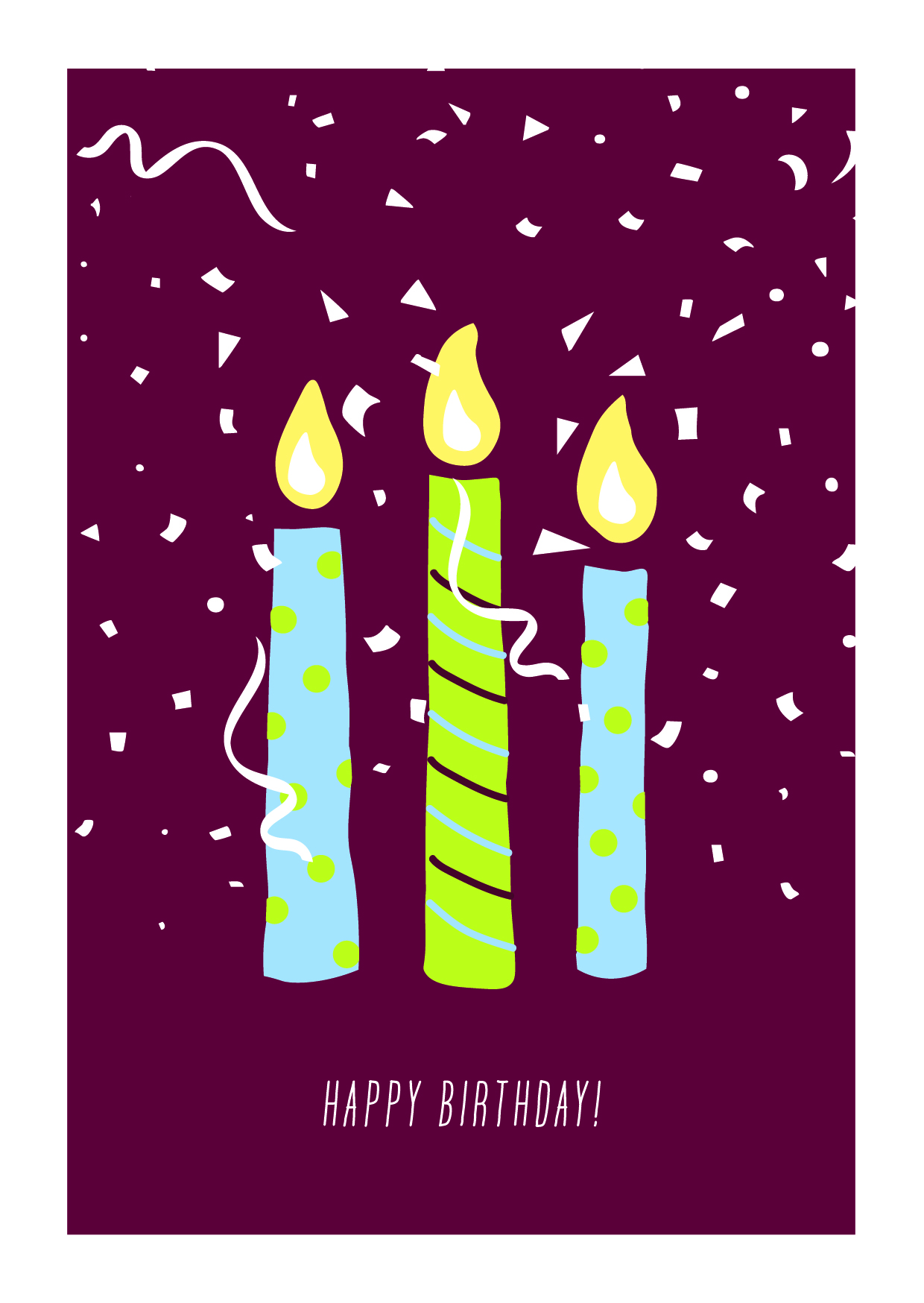 Ansichtkaart happy birthday