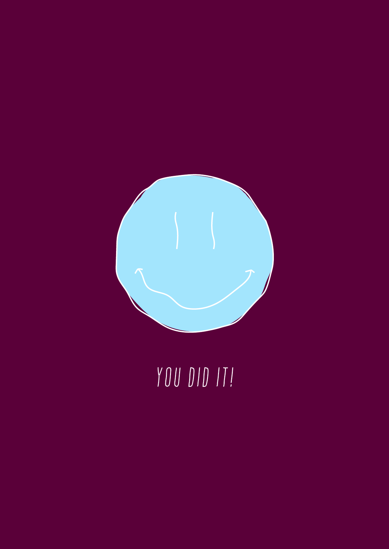 Ansichtkaart you did it