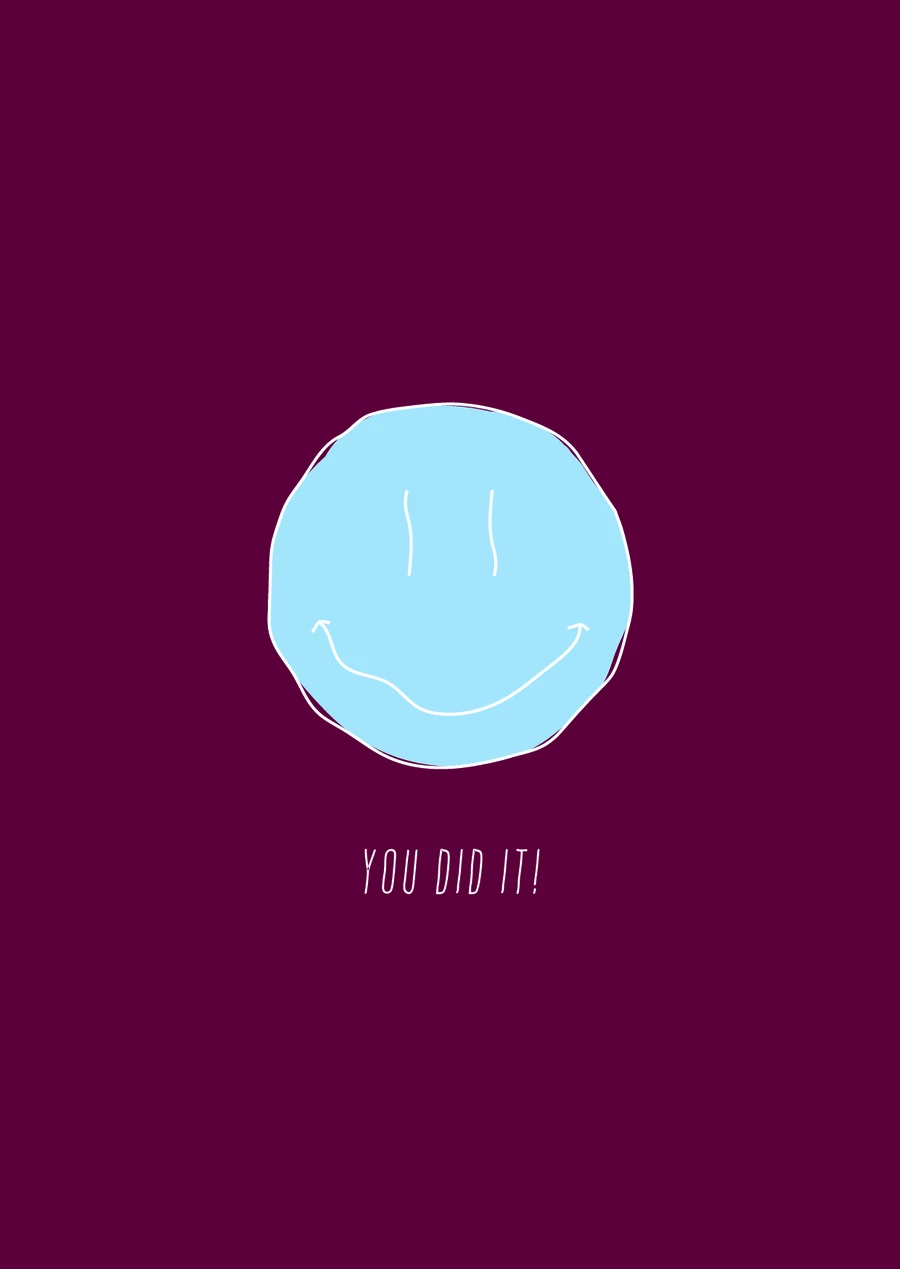 Ansichtkaart you did it