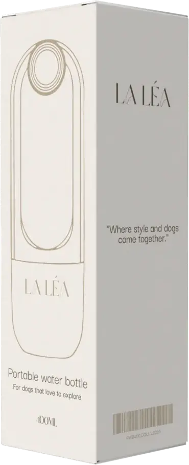 La Léa packaging design, draagbare hondenwaterfles